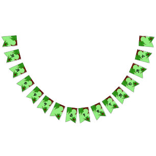 Niedlicher Ladybug & Clover Leaf zum Geburtstag Wimpelkette