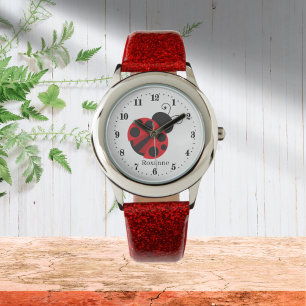niedlicher Ladybug-Liebhaber Armbanduhr