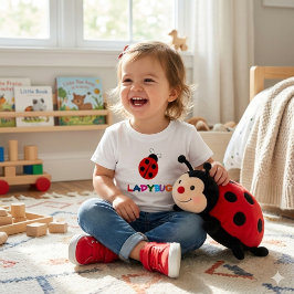 Niedlicher Ladybug Sommerspass Kleinkind T - Shirt