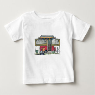 Niedlicher Lagerbewohner-Reise-Anhänger RV Baby T-shirt
