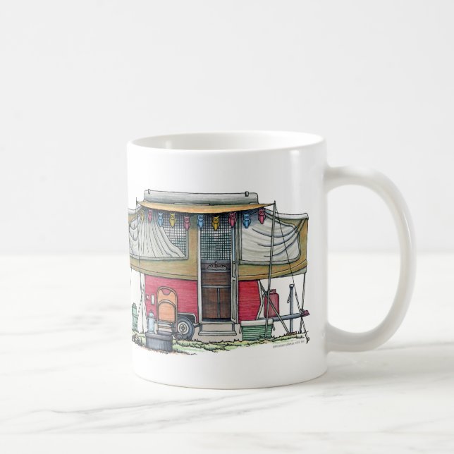 Niedlicher Lagerbewohner-Reise-Anhänger RV Kaffeetasse (Rechts)