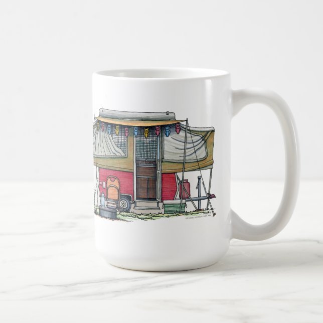 Niedlicher Lagerbewohner-Reise-Anhänger RV Kaffeetasse (Rechts)