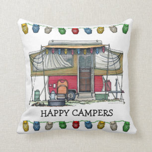 Niedlicher Lagerbewohner-Reise-Anhänger RV Kissen