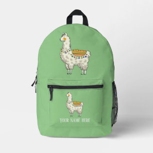 niedlicher Lama Bedruckter Rucksack