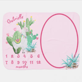 Niedlicher Lama-u. Babydecke