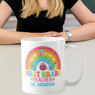 Niedlicher Lehrer erster Klasse Personalisiert far Kaffeetasse