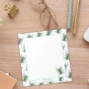 Niedlicher Lehrer Wertungskäfer Notizblock