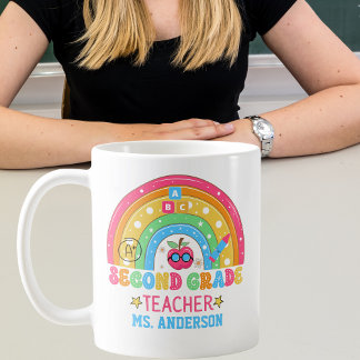 Niedlicher Lehrer zweiter Klasse Personalisiert fa Kaffeetasse