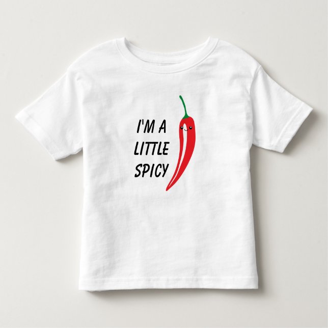 Niedlicher, leicht roter Chili Paprika Kawaii zeic Kleinkind T-shirt (Vorderseite)