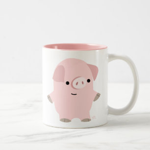 Niedlicher leiser Cartoon Zweifarbige Tasse