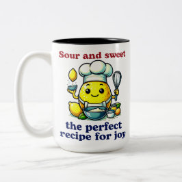Niedlicher Lemon Koch Jung und Alt Zweifarbige Tasse