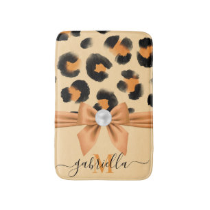 Niedlicher Leopard-Druck Badematte