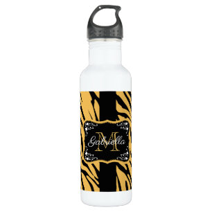 Niedlicher Leopard-Druck Edelstahlflasche