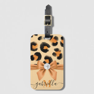 Niedlicher Leopard-Druck Gepäckanhänger