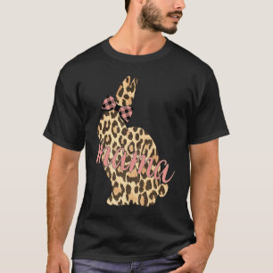 Niedlicher Leopard Print Bunny Mama Pattern OsterR T-Shirt