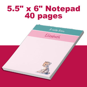 Niedlicher Leopardenjunge individuelle Name Notizblock