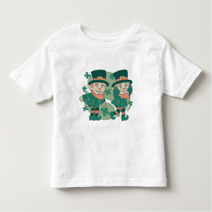 NIEDLICHER LEPRECHAUN GRIDDY DANCE ST PATRICKS DAY KLEINKIND T-SHIRT