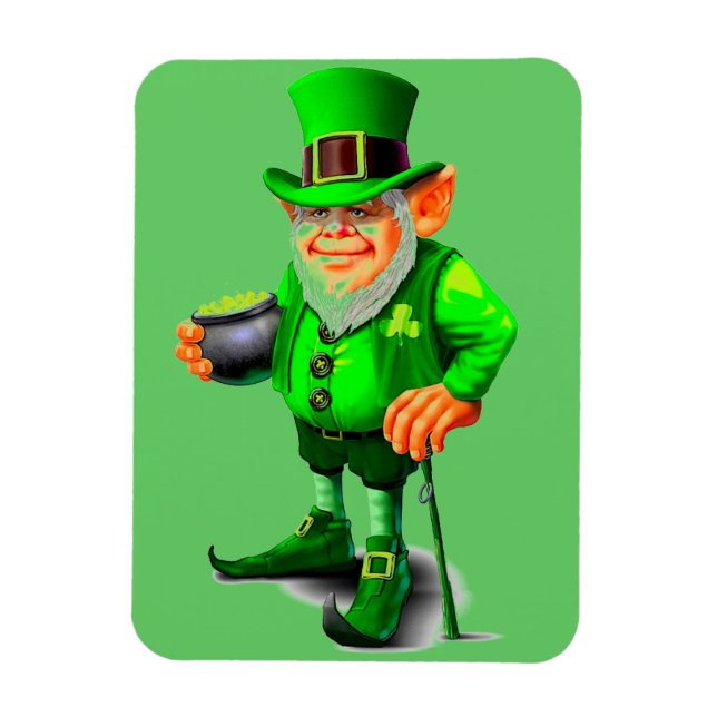 NIEDLICHER LEPRECHAUN-Magnet Magnet (Vertikal)