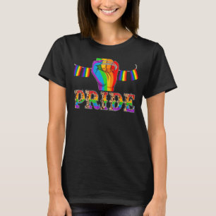 Niedlicher LGBT-Pride Fist LGBTQ Monat Unterstützu T-Shirt