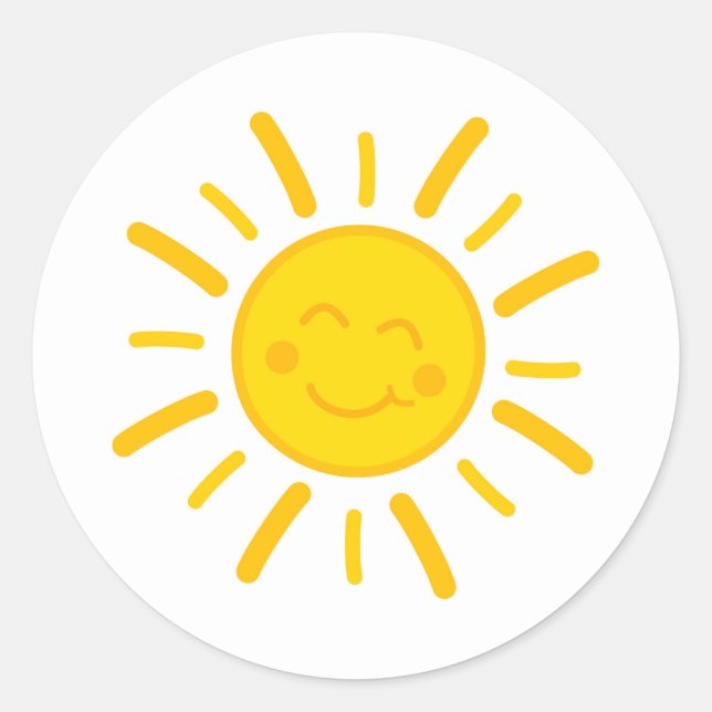 Niedlicher Lichtbildsticker Runder Aufkleber (Vorderseite)