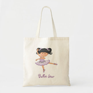 Niedlicher lila Ballett-Stern der Ballerina-1 Tragetasche