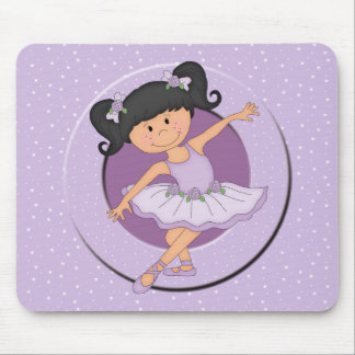 Niedlicher lila Ballett-Stern der Ballerina-2 Mousepad