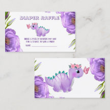 Niedlicher Lila Dinosaurier-Butterfly-Windeln