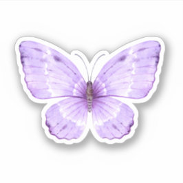 Niedlicher lila Schmetterling Aufkleber