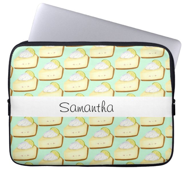 Niedlicher Limoner Kuchen Laptopschutzhülle (Vorderseite)