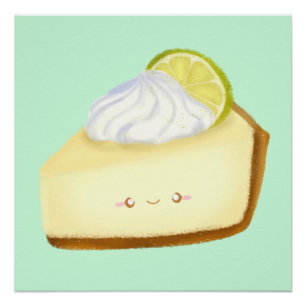 Niedlicher Limoner Kuchen Poster
