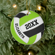 niedlicher Limoner Schwarz-weißer Girl-Volleyball