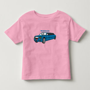 Niedlicher Limousinen-Cartoon Kleinkind T-shirt