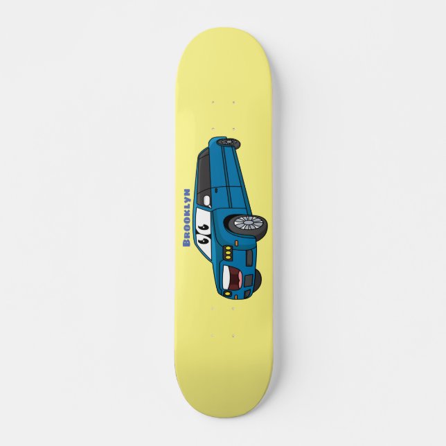Niedlicher Limousinen-Cartoon Skateboard (Vorne)