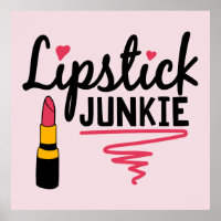 niedlicher Lippenstift-Wortart-Make-up-Künstler