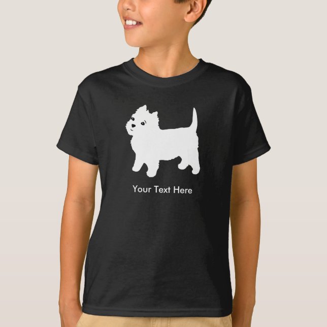 Niedlicher Little Westie Dog - Westhighland Terrie T-Shirt (Vorderseite)