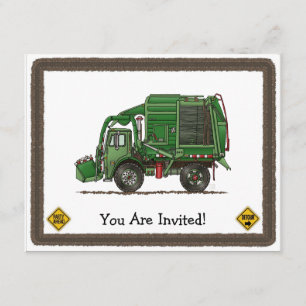 Niedlicher LKW-LKW-LKW Einladung