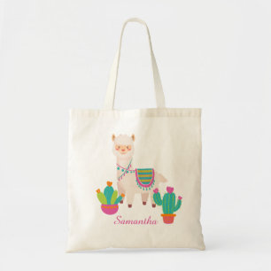 Niedlicher Llama Cactus Lover Tragetasche