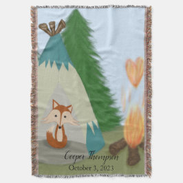Niedlicher Lone Fox Decke
