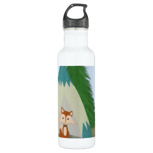 Niedlicher Lone Fox Edelstahlflasche