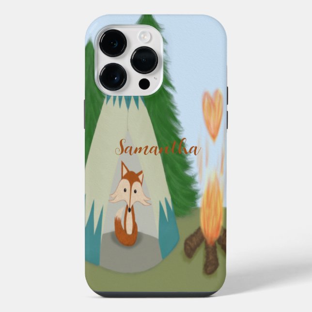 Niedlicher Lone Fox iPhone Hülle (Rückseite)
