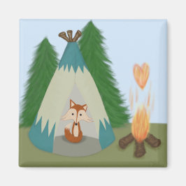 Niedlicher Lone Fox Magnet