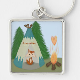 Niedlicher Lone Fox Schlüsselanhänger