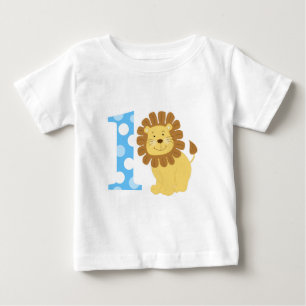 Niedlicher Löwe-1. Geburtstag bin ich EIN T - Baby T-shirt