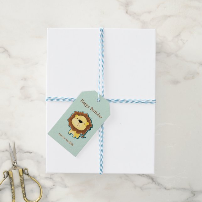 Niedlicher Löwenblutgeburt Geschenkanhänger (Mit Garn)