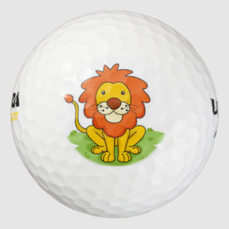 niedlicher Löwengolfball Golfball