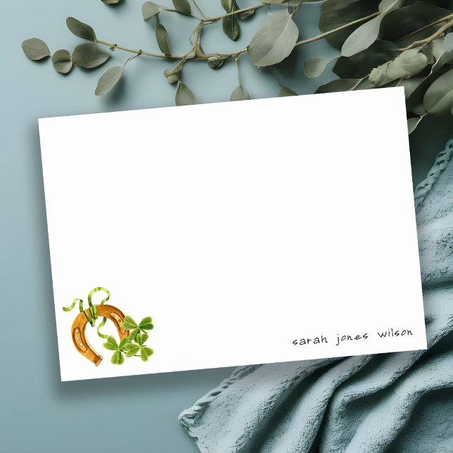 Niedlicher Lucky Kleeblatt St Patrick's Day Kinder Mitteilungskarte (Von Creator hochgeladen)