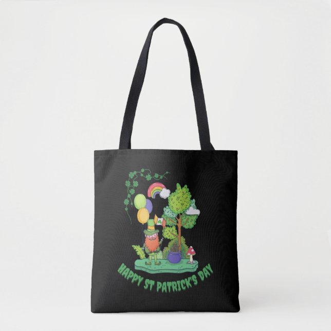 Niedlicher Lucky Rainbow Gnome Happy St Patricks D (Vorderseite)