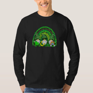 Niedlicher Lucky Rainbow Gnome Happy St Patricks D T-Shirt