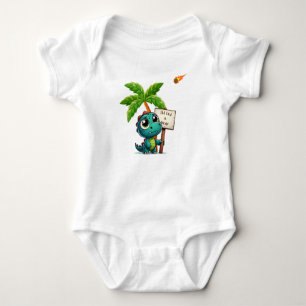 niedlicher, lustiger Dinosaurier Baby Strampler