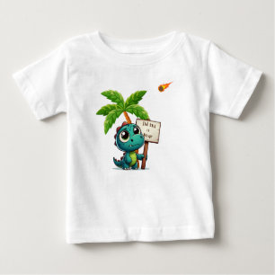 niedlicher, lustiger Dinosaurier Baby T-shirt